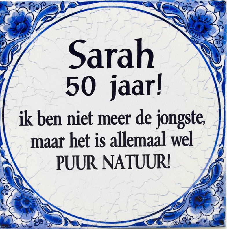 Sarah 50 jaar -
